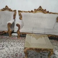 یک دست مبل سلطنتی راحتی ۷نفره|مبلمان خانگی و میز عسلی|تهران, سازمان آب|دیوار