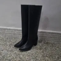 بوت بلند مشکی پاشنه بلند