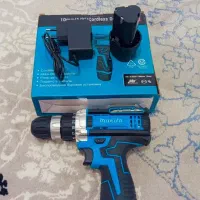 ست کامل نو آکبند دریل بزرگ و کوچیک شارژی و سنگ فرز|ابزارآلات|گرگان, |دیوار