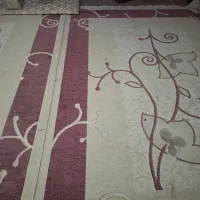 دوجفت قالی طرح موکت تمیز نه متری