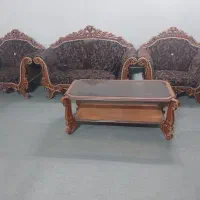 مبل ۷ نفره استیل راحتی|مبلمان خانگی و میز عسلی|قم, شهرک سازمان آب|دیوار