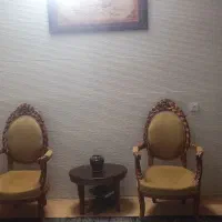 مبل استیل 9 نفره چوب گردو|مبلمان خانگی و میز عسلی|باغستان, |دیوار