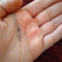 زنجیر   ابکاری  نقره ایتالیایی    ۴۰ سانت