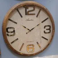 ساعت دیواری تمام چوب