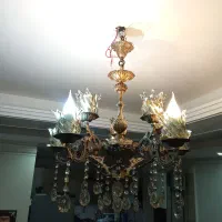 لوستر 5شعله دوبل 10 تا لامپ میخوره|لوستر و چراغ آویز|گلستان (تهران), |دیوار