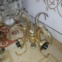 لوستر چهار شاخه برنجی