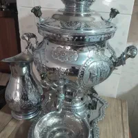 سماور ۸ لیتری برنجی تمیز و بدون ایراد به شرط