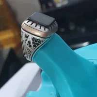 انگشتر نقره جواهر، یاقوت، ..