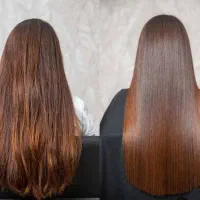 احیا و ابریشم سازی موهای فر و آسیب دیده با ضمانت