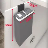 سطل زباله درب اویز پلاتین کد 3691