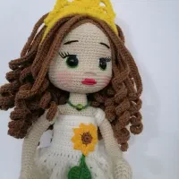 عروسک زیبا ژرنالی دست بافت محکم