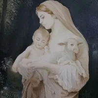 تابلو رنگ و روغن روی بوم