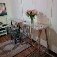 تعدادی میز و صندلی اپن تماما چوبی ،لوستر،کافی بار.|میز و صندلی غذاخوری|تهران, آبشار تهران (دریاچه)|دیوار