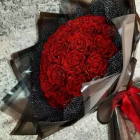 دسته گل روبانی