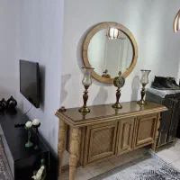 آینه و کنسول حصیری