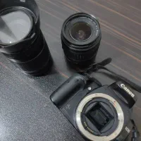 canon eos400d با دو لنز