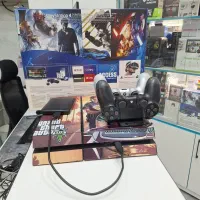 ps4 fat کپی خور دو دسته فول گیم معاوضه با لپ تاپ