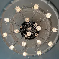 لوستر کنترل دار همراه لامپ تعداد ۳ عدد