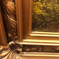 دو عدد نقاشی قدیمی ۱در ۱/۵  با قاب چوبی|تابلو، نقاشی، عکس|تهران, جهاد|دیوار