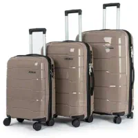 چمدان سه تیکه جنس نشکن خارجی تضمینی درجه یک|کیف، کفش، کمربند|خارک, |دیوار