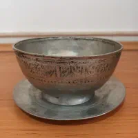 کاسه مسی  بشقاب  مسی  انتیک  عتیقه  کلکسیونی|کلکسیون اشیاء عتیقه|لواسان, |دیوار