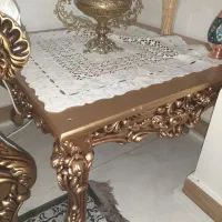 مبل۷نفره سلطنتی بامیز عسلی|مبلمان خانگی و میز عسلی|رباط‌کریم, شهرک صنعتی نصیرآباد|دیوار