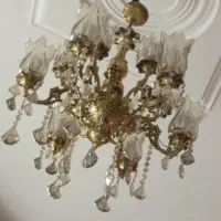 لوستر برنج شش شاخه 2عدد