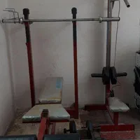 دستگاه بدنسازی به همراه دمبل و میله هالتر و وزنه|تجهیزات ورزشی|اصفهان, جویباره|دیوار