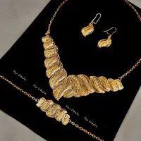 سرویس بدل بسیار زیبا و مشابه طلا طرح مرسده