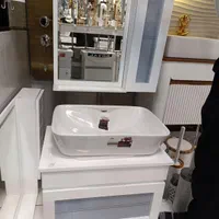 کابینت روشویی قاب دار با آینه باکس