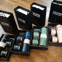 فلاسک فلاکس ۳فنجان ساک دار کادویی پرداخت درب منزل