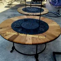 میزو صندلی باغی ویلایی/میز آتشدان