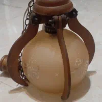 لوستر چوبی برند منجی|لوستر و چراغ آویز|تهران, نیروی هوایی (پیروزی)|دیوار