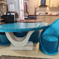 میزغذاخوری ناهارخوری چهار4 نفره|میز و صندلی غذاخوری|لشت نشا, |دیوار