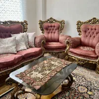 مبل سلطنتی ورق طلا نه نفره|مبلمان خانگی و میز عسلی|نوشهر, |دیوار