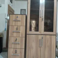 کتابخانه طبقه بندی بهمراه کنسول کشویی آکبند