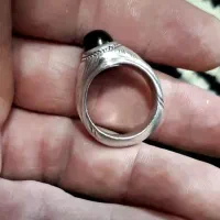 یه انگشتر نقره کهنه عتیقه عقیق یمنی اصل شفت العبد