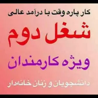 کار در منزل کارمند، خانم خانه دار و دانشجو|استخدام رایانه و فناوری اطلاعات|تهران, سهروردی|دیوار