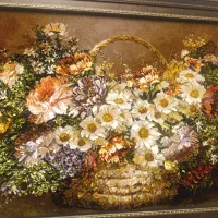 تابلو فرش، دست بافت ابریشم