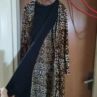 مانتو دو تیکه پلنگی جنس غواصی|لباس|سمنان, |دیوار