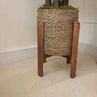 گلدان حصیری