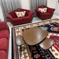 مبلمان 7نفره،جلو مبلی و 3میز عسلی