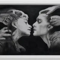 تابلو سیاه قلم هنری، سایزA3