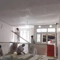 بازسازی کناف کابینت کمددیواری کاغذ قرنیز ماربل|خدمات پیشه و مهارت|کرج, گوهردشت|دیوار
