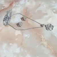 گردنبد وگوشواره نقره