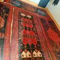 قالی دست بافت قدیمی|فرش|سنندج, |دیوار