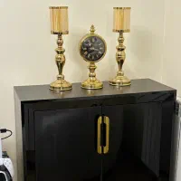 آینه کنسول مشکی طلایی نو