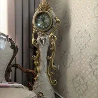 ساعت ایستاده طرح طاووس