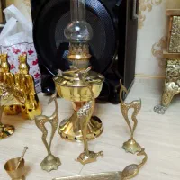 چراغ نفتی و لوازم دکوری برنز