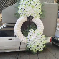 تاج گل مصنوعی برای ختم و افتتاحیه